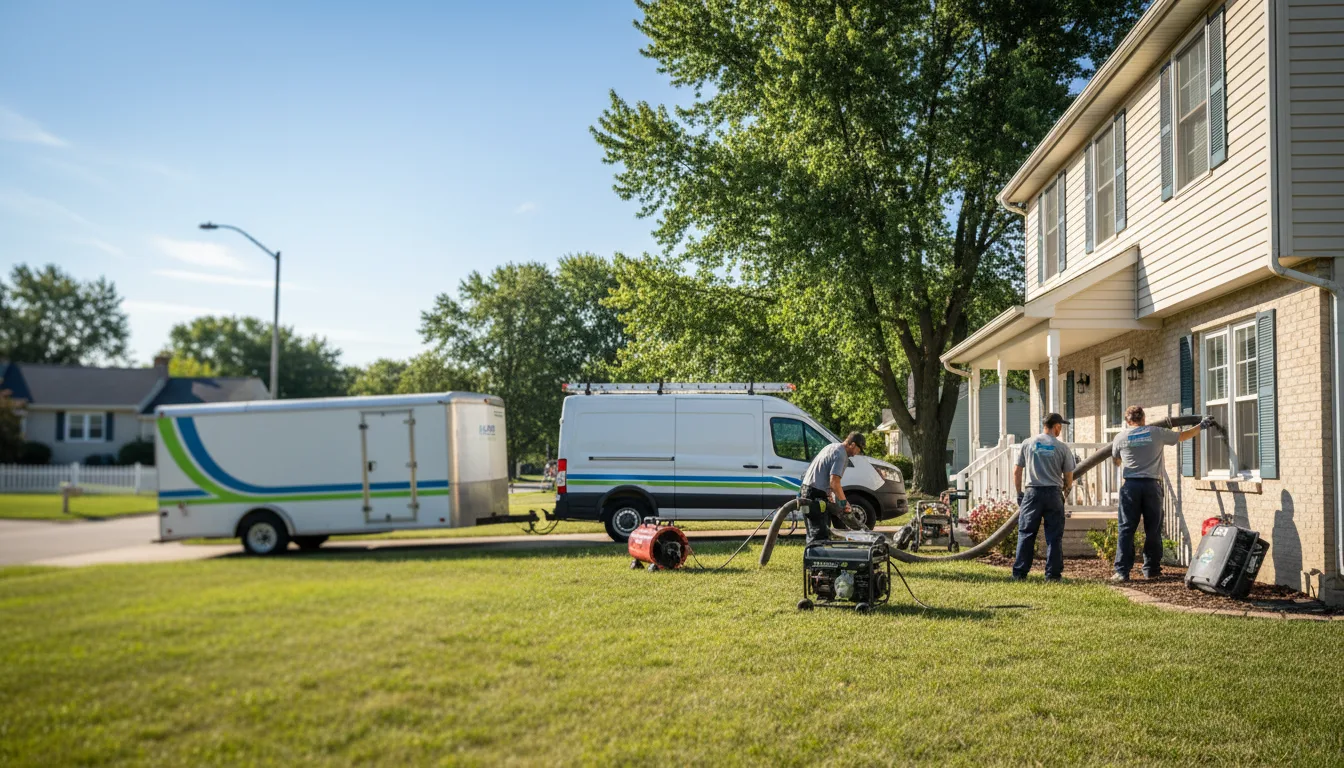 Flooded Basement Restoration And Cleanup With Repair in Columbus, NE near me